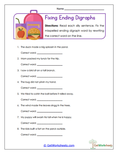 Closing Combo Worksheet