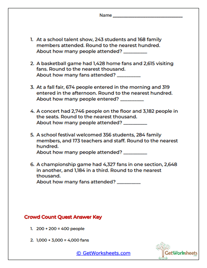 Crowd Count Quest Worksheet