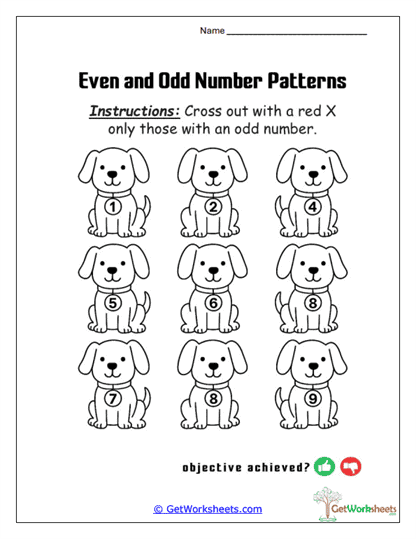 Odd Pup Patrol Worksheet