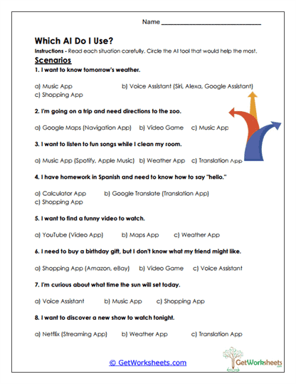 Which AI Do I Use? Worksheet