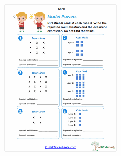 Model Powers Worksheet