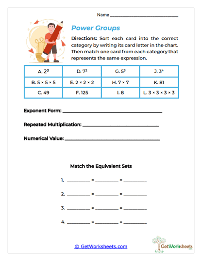 Power Groups Worksheet