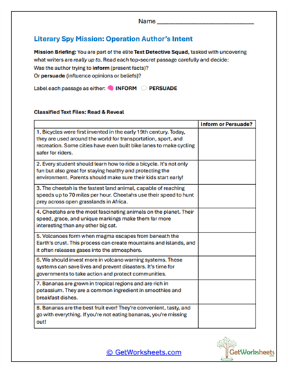 Author Intent Decoder Worksheet