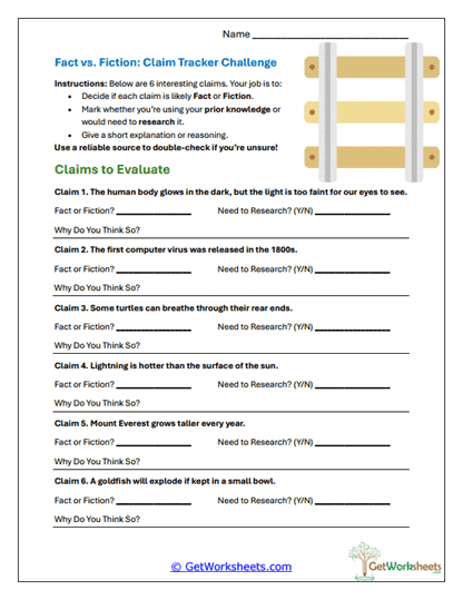 Claim Verification Challenge Worksheet