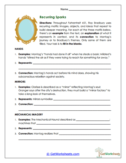 Recurring Motifs Worksheet