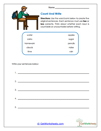 Count and Write Worksheet