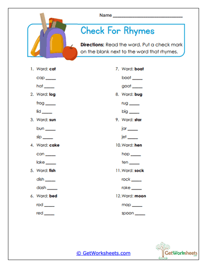 Color Pick Worksheet