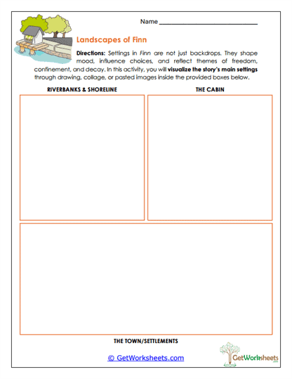 Landscapes of Finn Worksheet