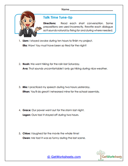 Talk Time Tune-Up Worksheet