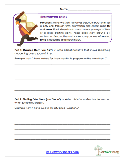 Timewoven Tales Worksheet