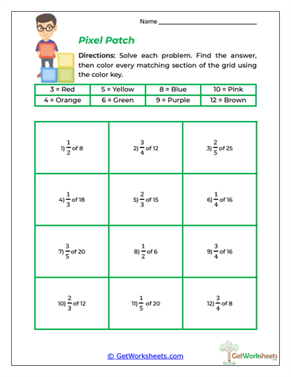 Pixel Patch Worksheet
