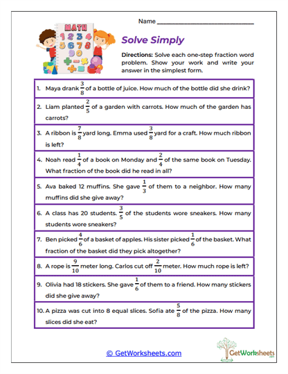 Solve Simply Worksheet