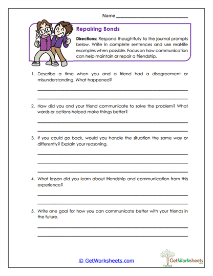 Repairing Bonds Worksheet