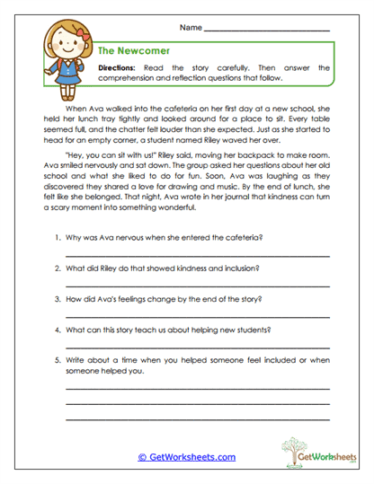 The Newcomer Worksheet