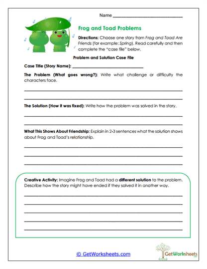 Problem & Solution Worksheet