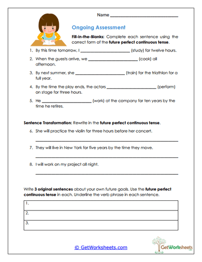 Ongoing Assessment Worksheet