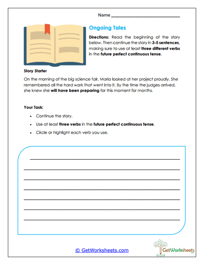 Ongoing Tales Worksheet