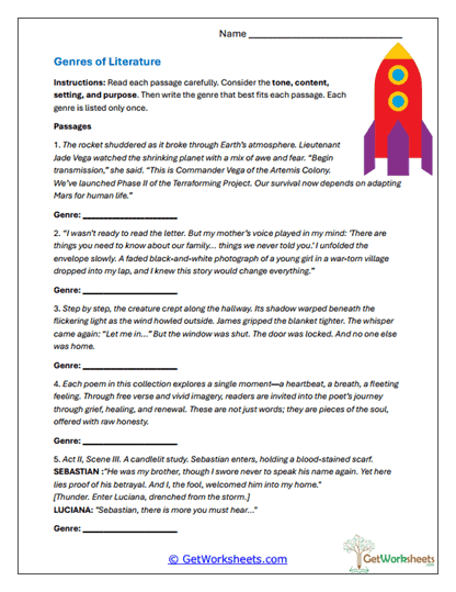 Genre Context Reviewer Worksheet