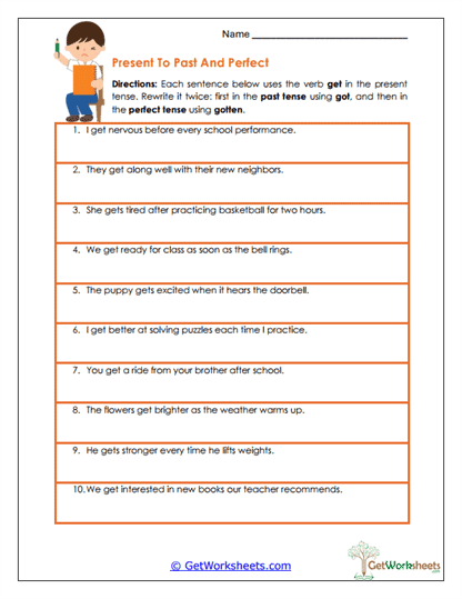 Verb Transformation Workshop Worksheet
