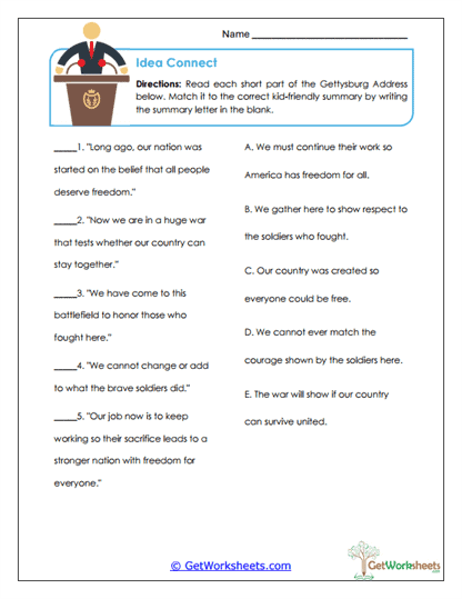 Idea Connect Worksheet