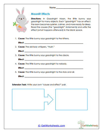 Cause and Effect Worksheet