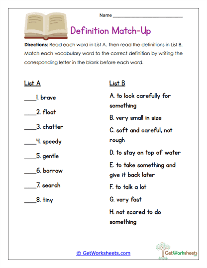 Clue Word Sleuth Worksheet