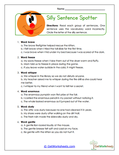 Definition Match-Up Worksheet