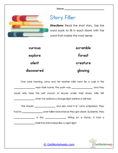 Story Builder Worksheet
