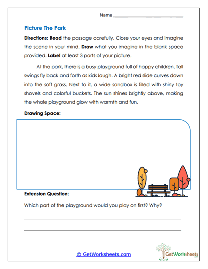 Picture the Park Worksheet