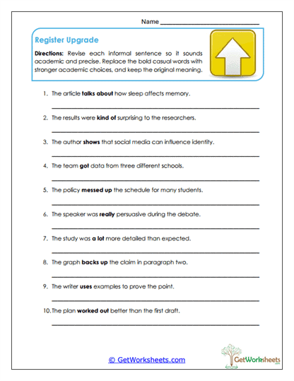 Register Upgrade Worksheet