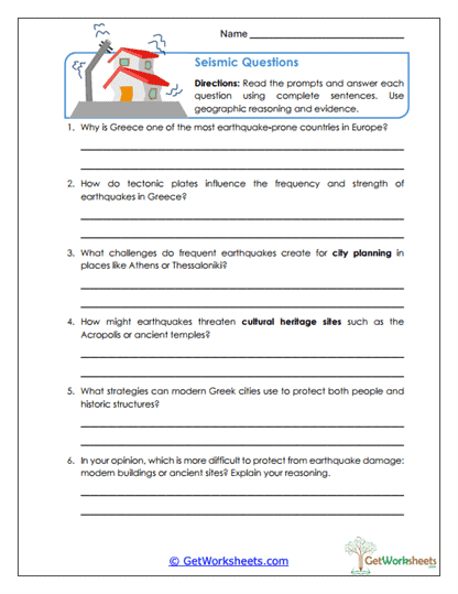 Earthquake Analysis Worksheet