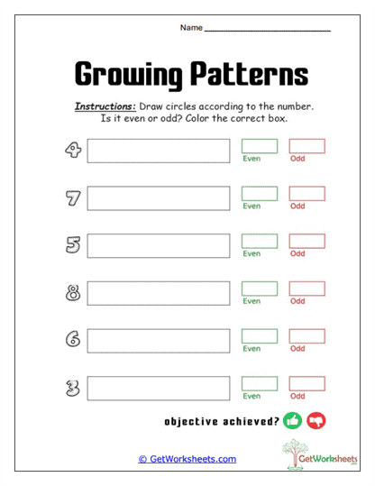Pair-and-Check Number Worksheet