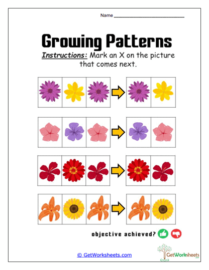 Flower Turn-Taking Worksheet