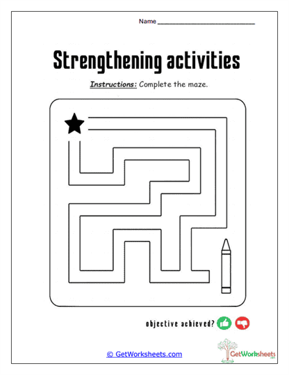 Hand and Finger Strengthening Activities Worksheet Collection