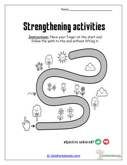 Fine Motor Skills Review Worksheet