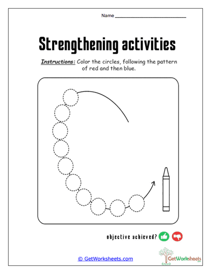 Circle Pattern Builder Worksheet
