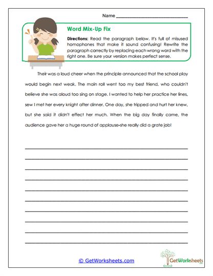 Word Mix-Up Fix Worksheet