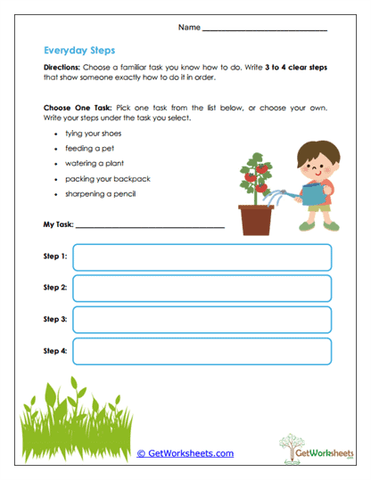 How To Process Writing Worksheets