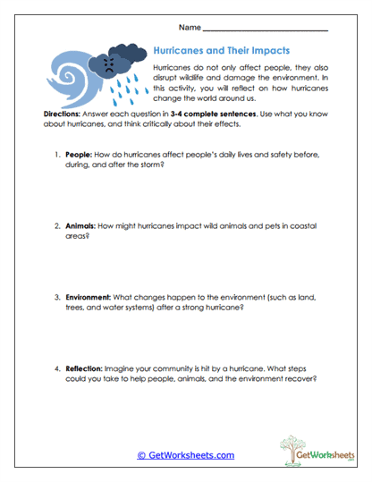 Impact Reflection Worksheet