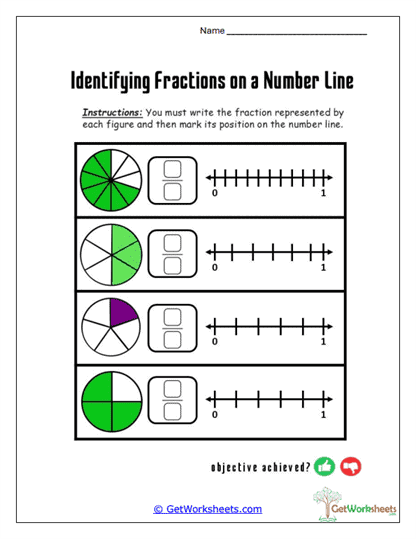 Mixed Fraction Shapes Worksheet