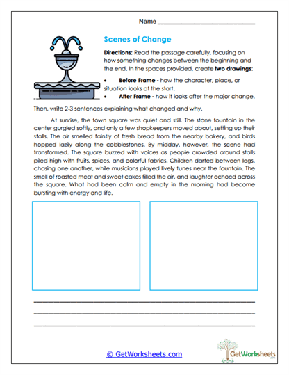 Scenes of Change Worksheet