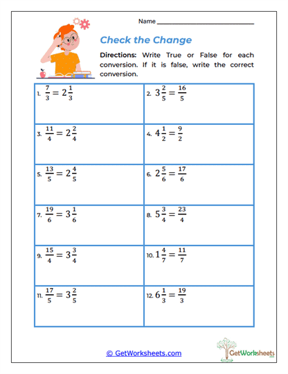 Check the Change Worksheet