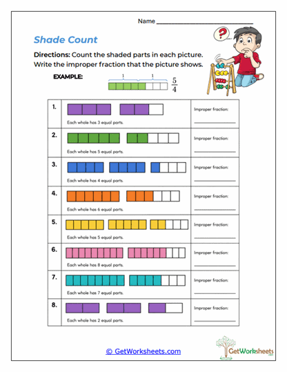 Shade Count Worksheet
