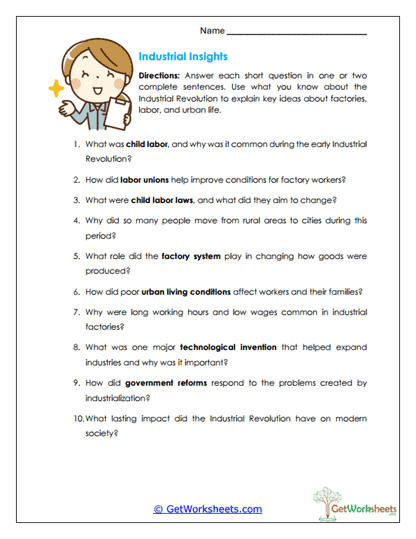 Industrial Insights Worksheet