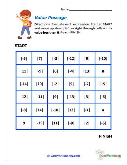 Value Passage Worksheet