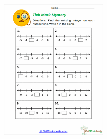 Tick Mark Mystery Worksheet