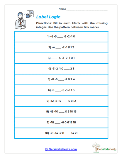 Label Logic Worksheet