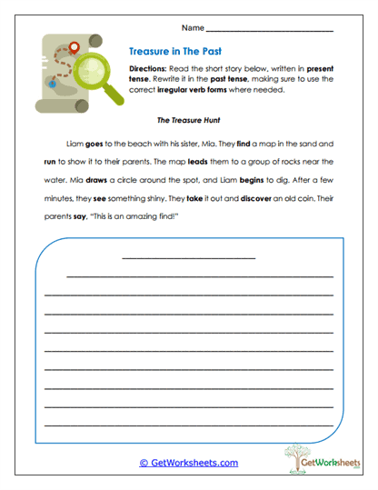 Treasure in the Past Worksheet