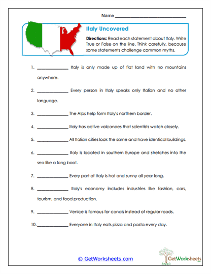 Fact Check Worksheet