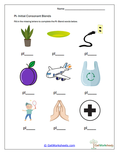 PL Blend Completion Worksheet